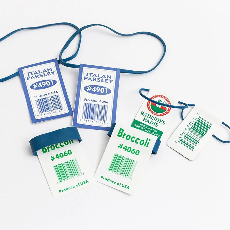 Rubber band Label Rubber band Label