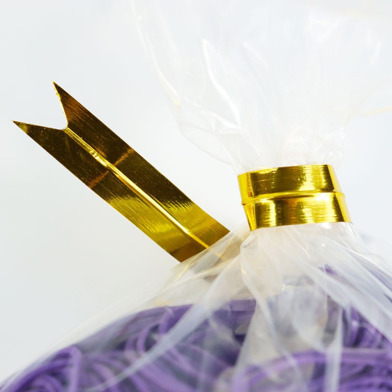 High-Gloss PET Plastic Twist Ties For Bread And Gift Packaging - Model 01 factory