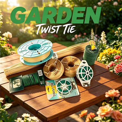 Plastic Coated Garden Twist Tie With Integrated Cutter