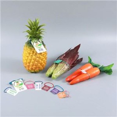Customizable Vegetable Label Rubber Band Tie