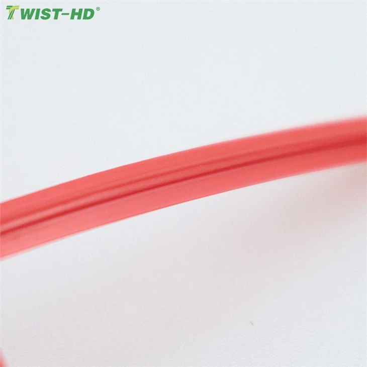 Red And White High Quality Plastic Twist Ties Without Inner Core For Home / Industry Use